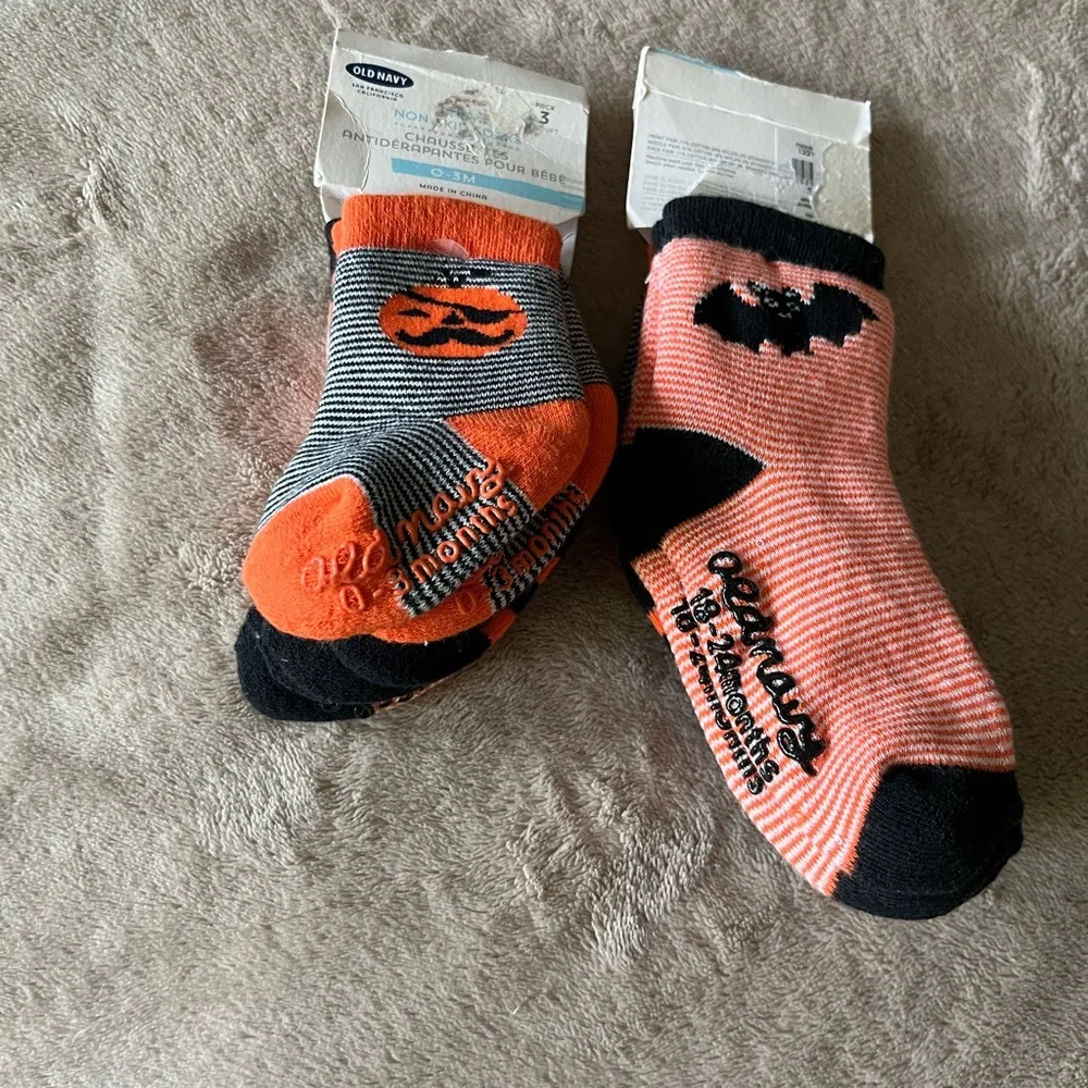 Kids Socks Old Navy 2 packs 6 pairs 3 pairs 18 - 24 months 3pairs 0-3 months